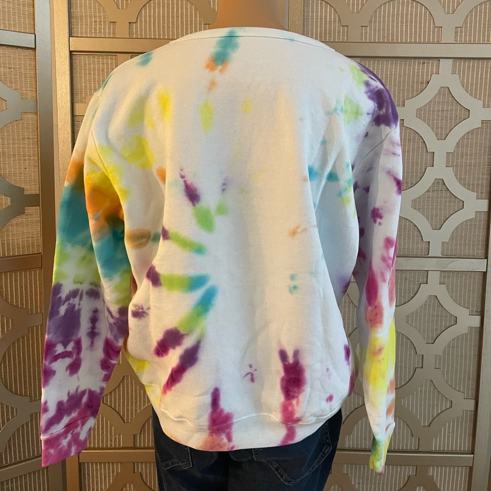 Custom Tie Dye Sweatshirt! Medium! - Picture 3 of 3
